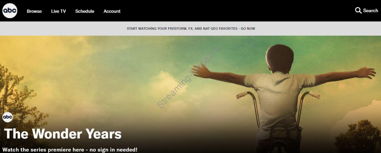 abc : site de streaming usa sans inscripiton