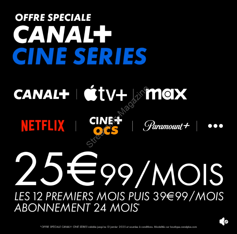 Offre spéciale Canal+ Ciné Séries - Janvier 2025